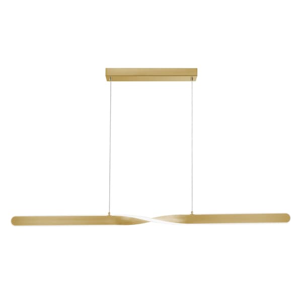 Afx Twist 48" LED Pendant - Satin Brass TWTP48L30D1SB - main